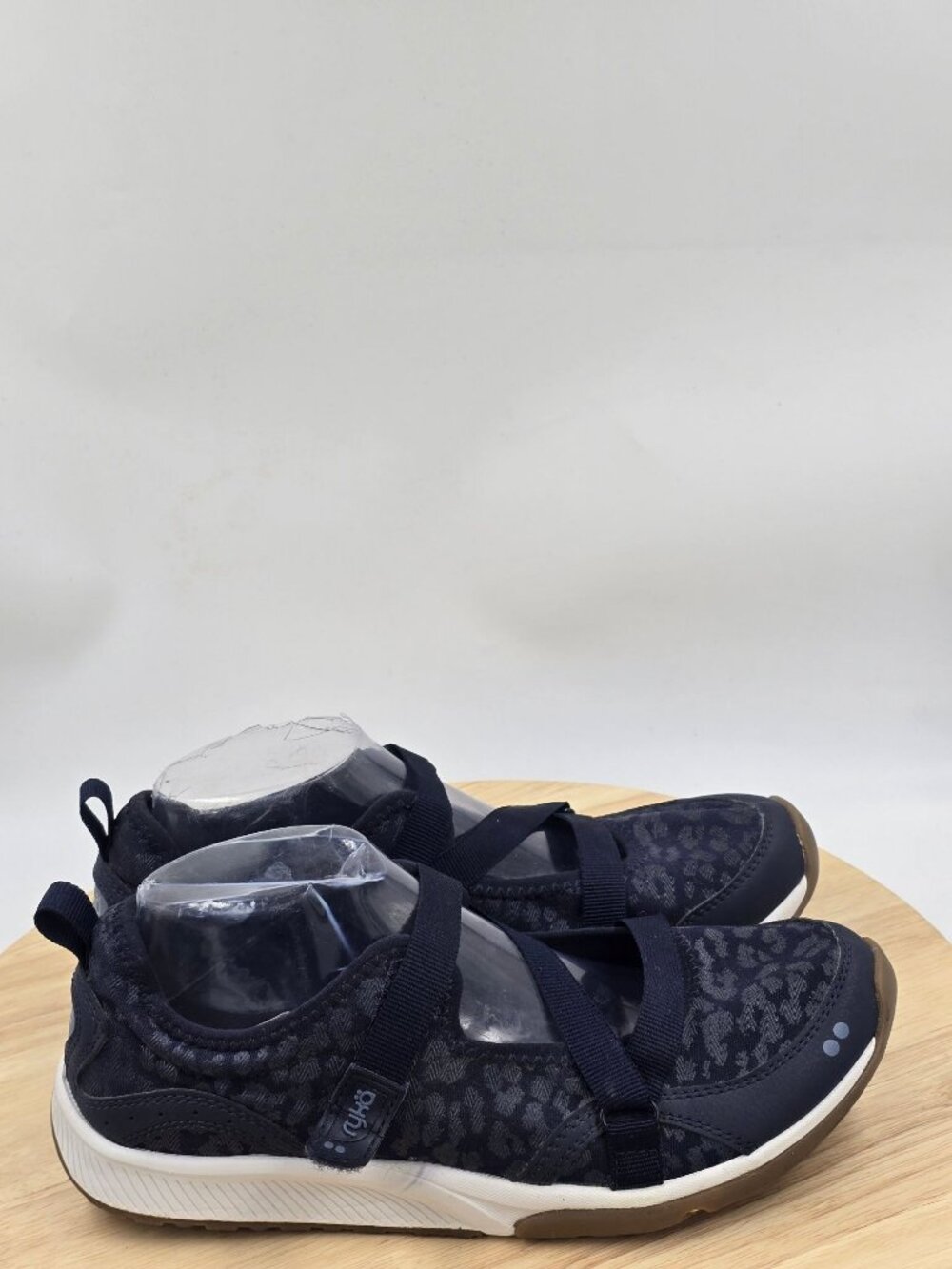 Ryka Kailee Leapord Mary Jane Navy Walking Shoes Womens sz 8.5M